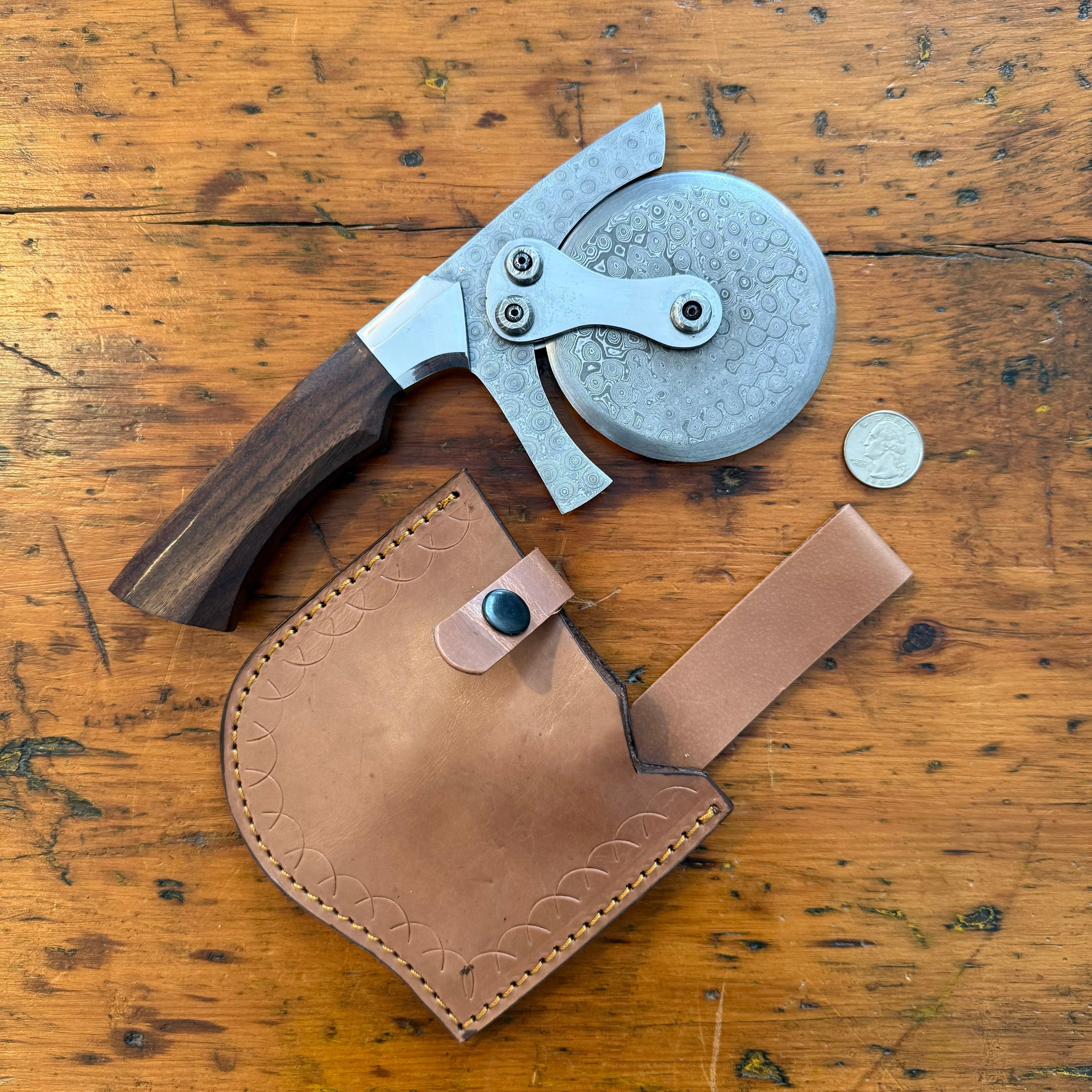 Damascus Pizza Cutters