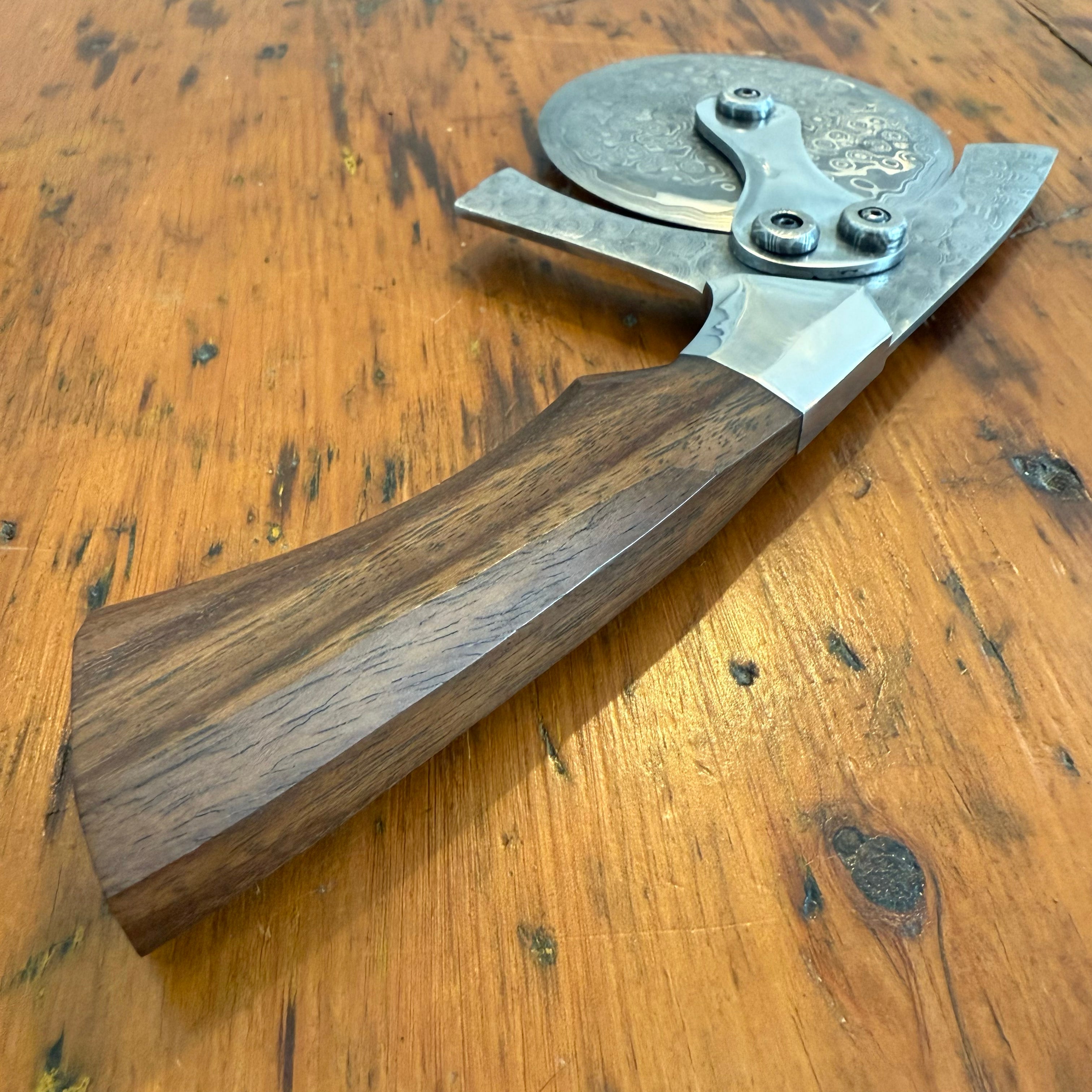 Damascus Pizza Cutter