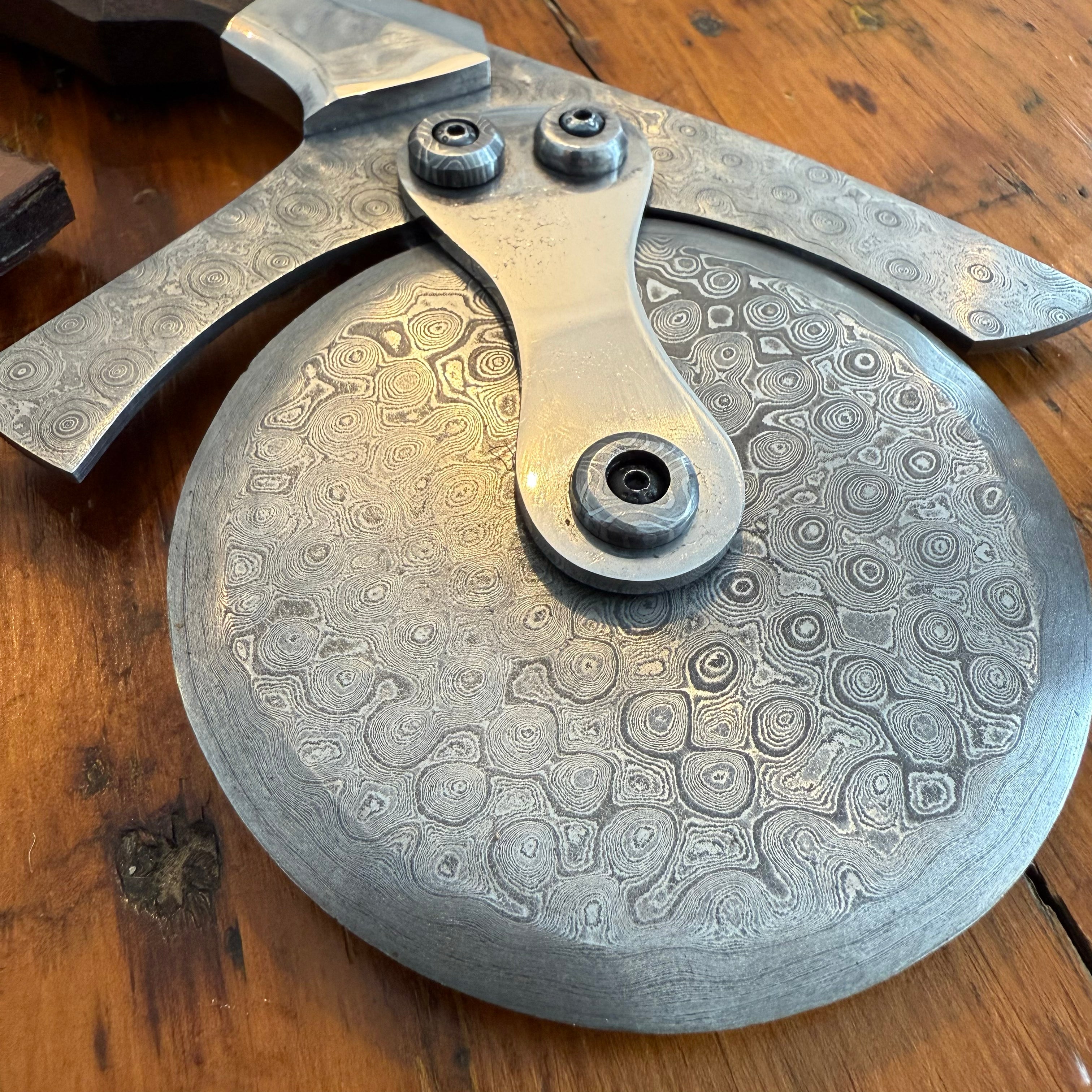 Damascus Pizza Cutter