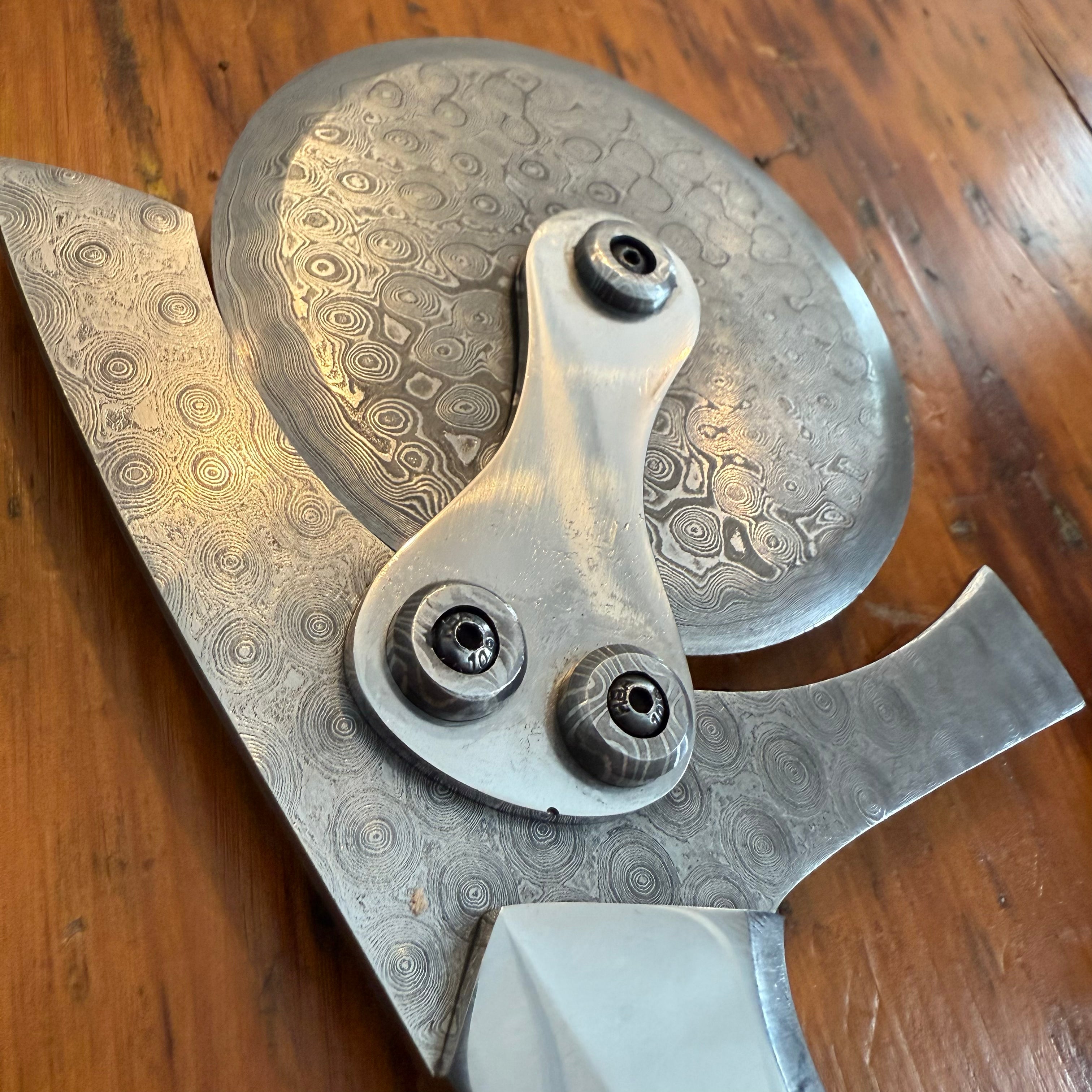 Damascus Pizza Cutter