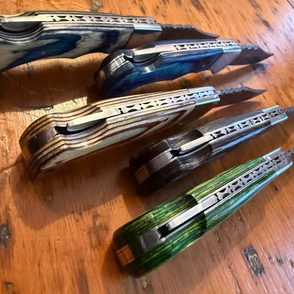 Damascus Folding Knives